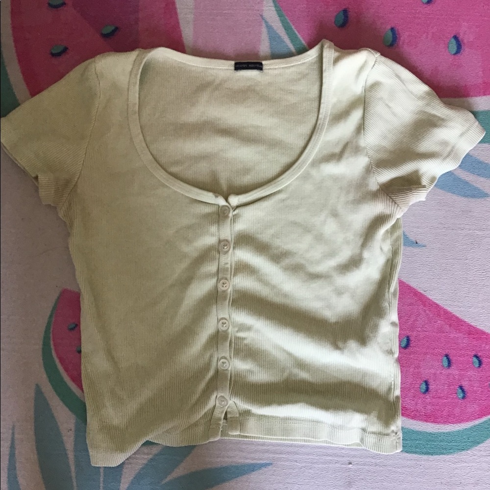 Brandy Melville zelly top in green pastel